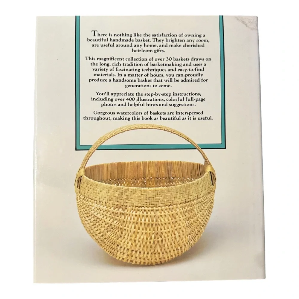 The Basket Book Lyn Siler 1988 Softcover Crafts Basketry DIY Instructions